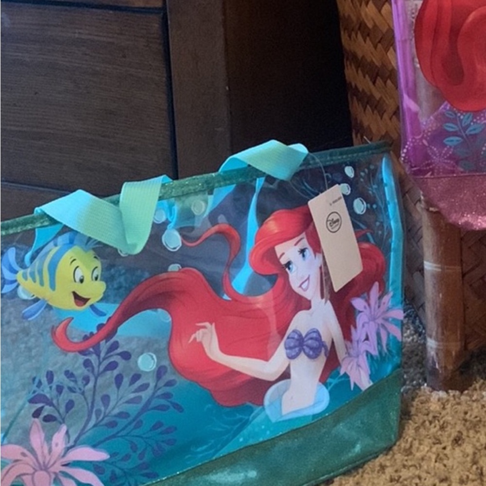 Disney Little Mermaid Tote Bag - Blue and Red